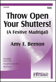 Throw Open Your Shutters! SSA choral sheet music cover Thumbnail